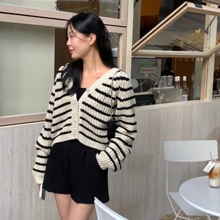 Dearing Striped Hazzi Knit Cardigan