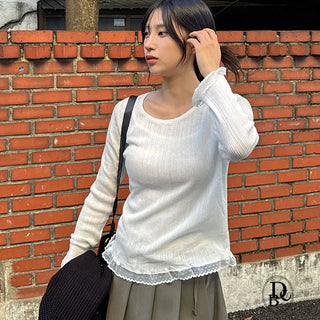 Air Frill Layered Round T-shirt
