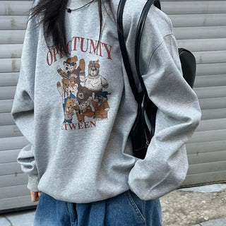 Unisex Oversized Between Sweatshirt