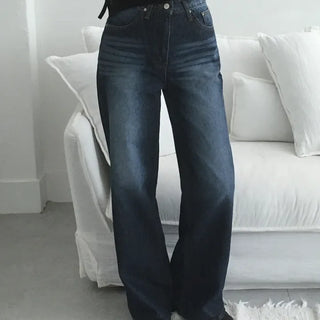 Brush-washed denim