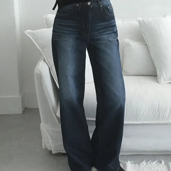 Brush-washed denim