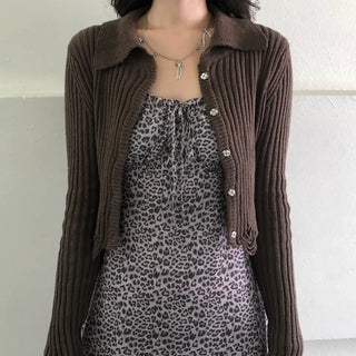 Damaged knit cardigan