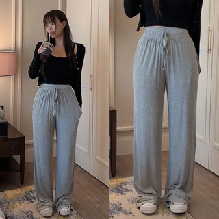 Poem Elastic Waist Wide Pants