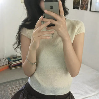 Egg short-sleeve knit