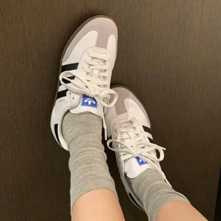 Wavy Merino Wool Mid-Length Socks