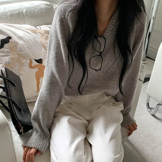 Hochi Wool V-neck Knit