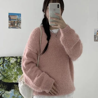 Youku Pine Needle V-neck Knit