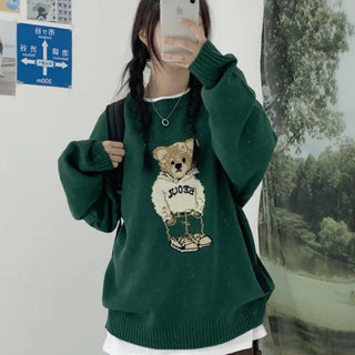 [UNISEX] Kino Teddy Bear Round Knit