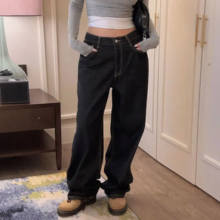 Berain Van High Raw Denim Wide Pants