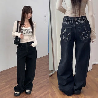 Starly Cubic Semi-High Wide Pants