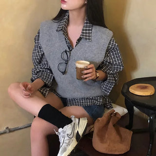 Louis Oversized Knit Vest