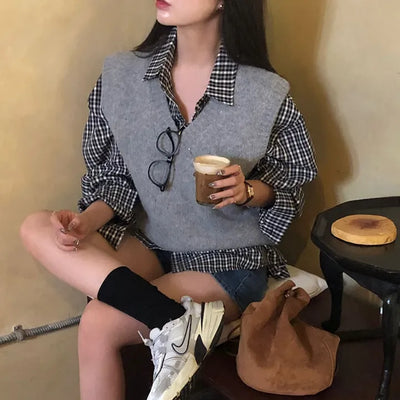 Louis Oversized Knit Vest