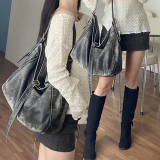 Tunus Buckle Leather Shoulder Bag