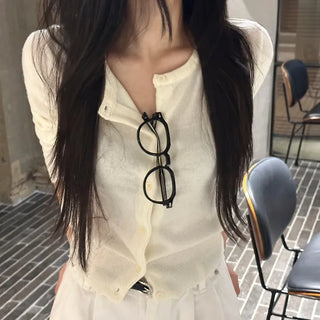 Cashmere Simple Basic Daily Knit Cardigan
