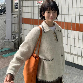 Love Wool Collar Knit