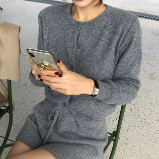 Meoru Round Daily Knit Cardigan