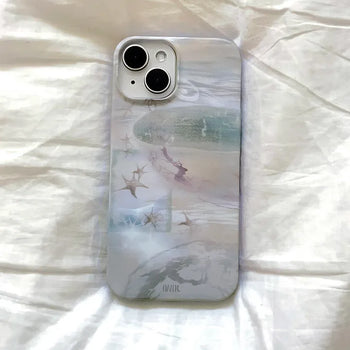 Hard iPhone Case with Subtle Drawing Vibe