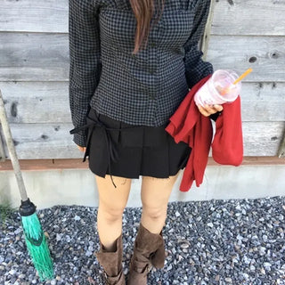 Ginger check blouse
