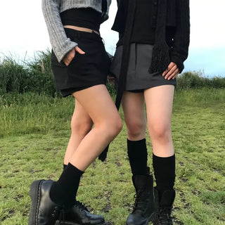 Block skirt pants (2 colors)