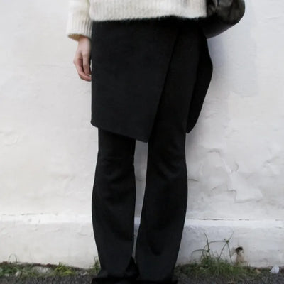 Suede Layered Bootcut Pants (3 colors)