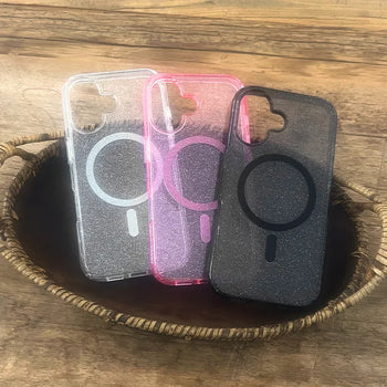 Gling Glossy Color Transparent MagSafe iPhone Case