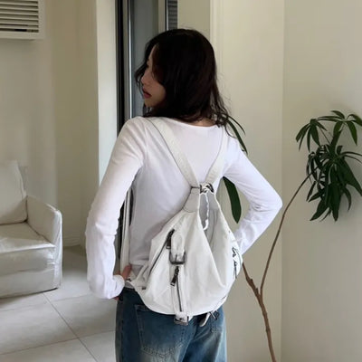 2way! leather shoulder backpack