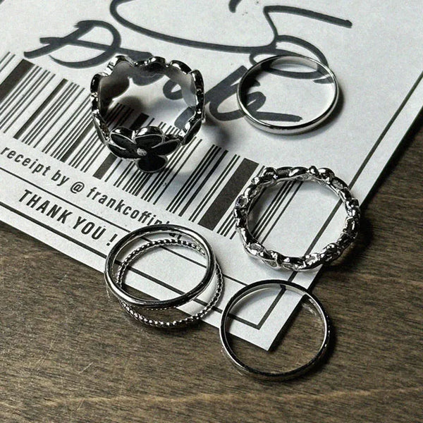 Flower Ring Set