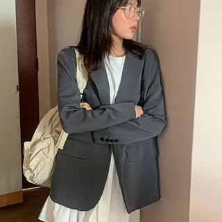 Sunday Loose Fit Basic Single Jacket