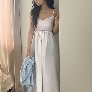 Mnea Strappy Bustier Sleeveless Long Dress