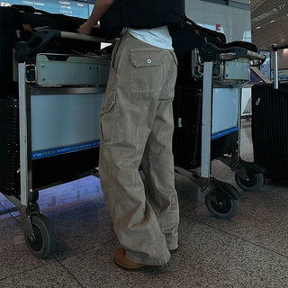 Knotted Deep-Dyed Cargo Pants