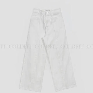 Cut-out wide pants