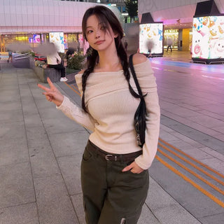 Moynat ribbed off-shoulder t-shirt