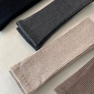 Ribbed Long Socks
