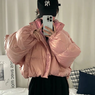 [Until Midwinter] Turtleneck Crop Short Padded Jumper (3 colors)