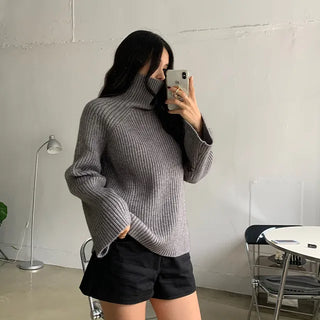 Lien Ribbed Turtleneck Knit