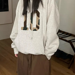 Unisex Ten Camo Patch Fleece-Lined Hoodie