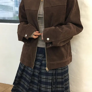 Suede Biker Jacket