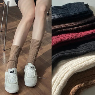 Felding knit socks