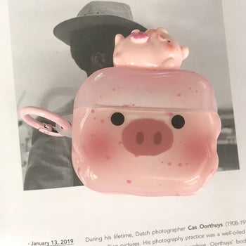Dillin Pink 3D Pig Set AirPods Case