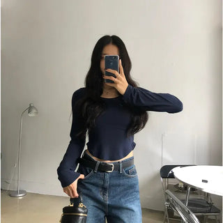 Dear Fuzzy Rolled Long Sleeve T-shirt