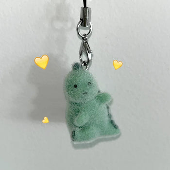 Dyna Green Dinosaur Keyring
