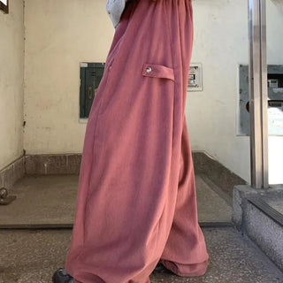 [UNISEX] Demi Corduroy Snap Button Pants