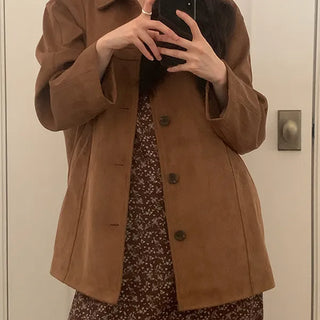 Adrian Suede Half Coat Jacket