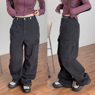 Sureb Bijou Pintuck Cargo Wide Pants