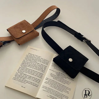 Mariel Suede Mini Wallet Belt