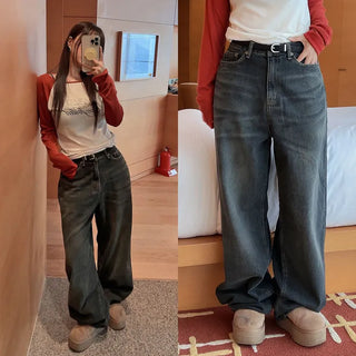 Vasical semi-high wide pants