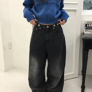 Waist Circle Washed Denim