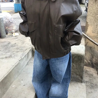 Boxy Leather Jacket
