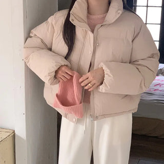 Pastel Wellon Crop Short Padded Jacket
