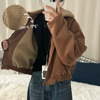 [Zero Shedding!/Beautiful Fit] Suede Shearling Blouson Mustang Jacket